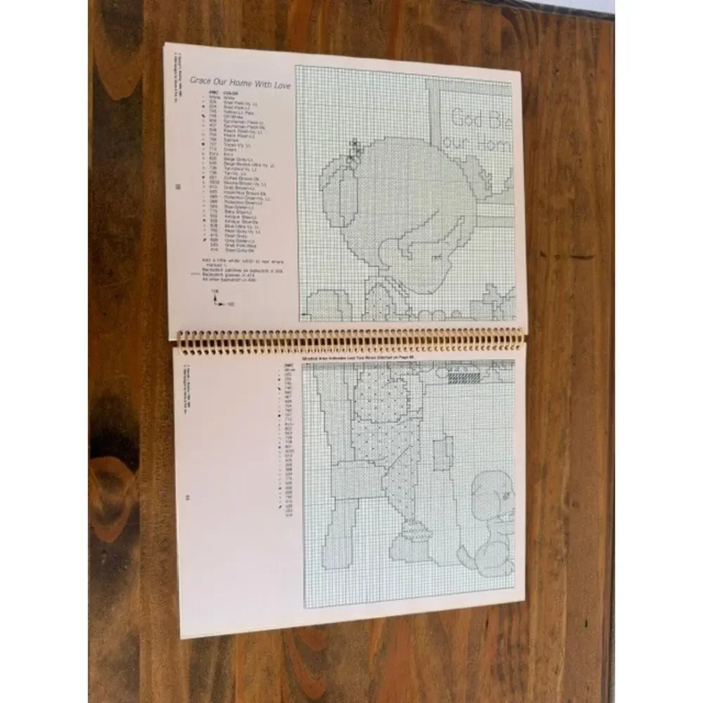 Precious Moments Sam's Favorites Hardback Spiral Bound Cross Stitch Pattern Book